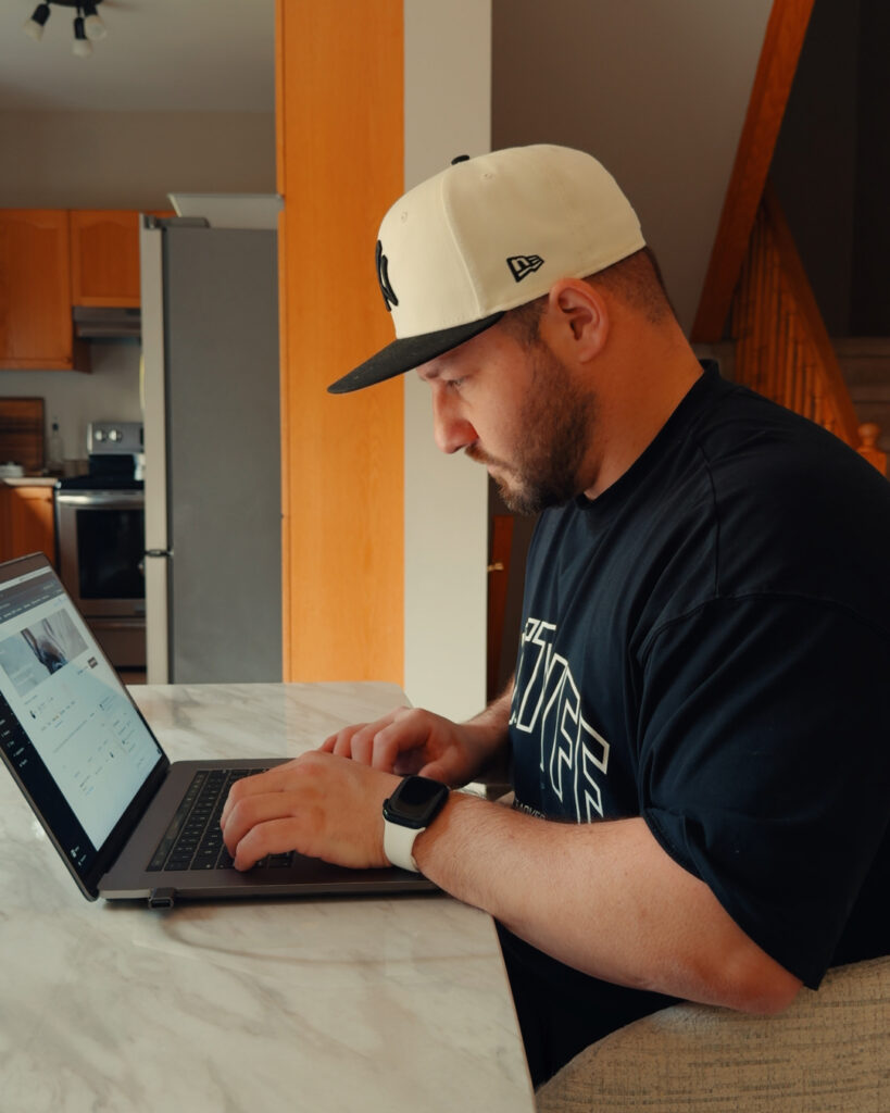 Reputable French Bulldog breeder conducting family interview via video call